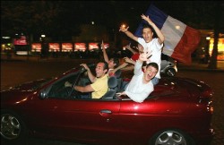 Liesse populaire à Paris